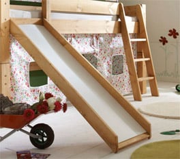 Kids Dreams Mini-Rutschen-Hochbett mit Rutsche und Leiter