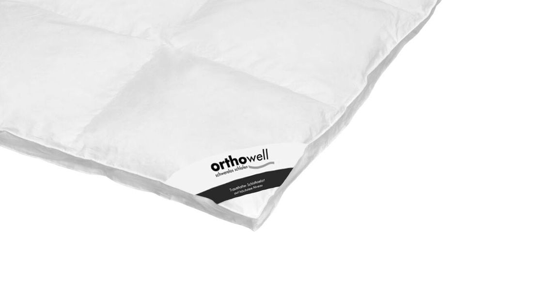 Daunen-Bettdecke orthowell Premium extra warm