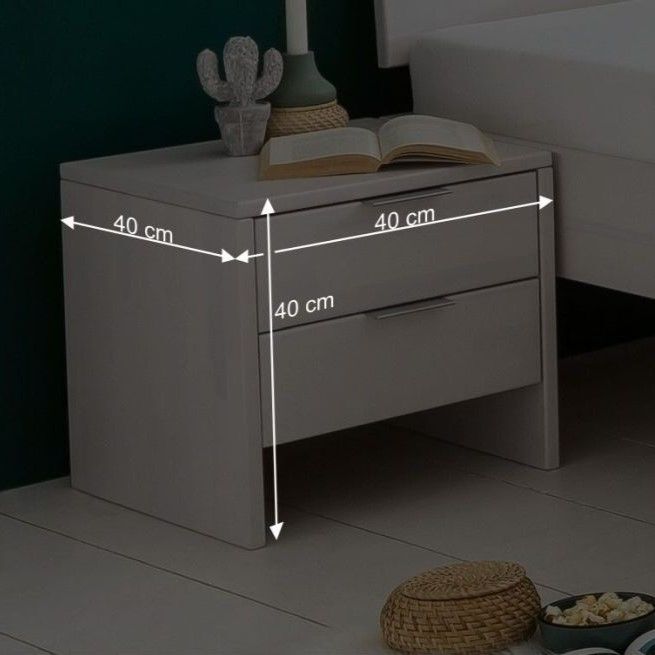 Nachttisch Tanu Kernbuche Massivholz H 40cm
