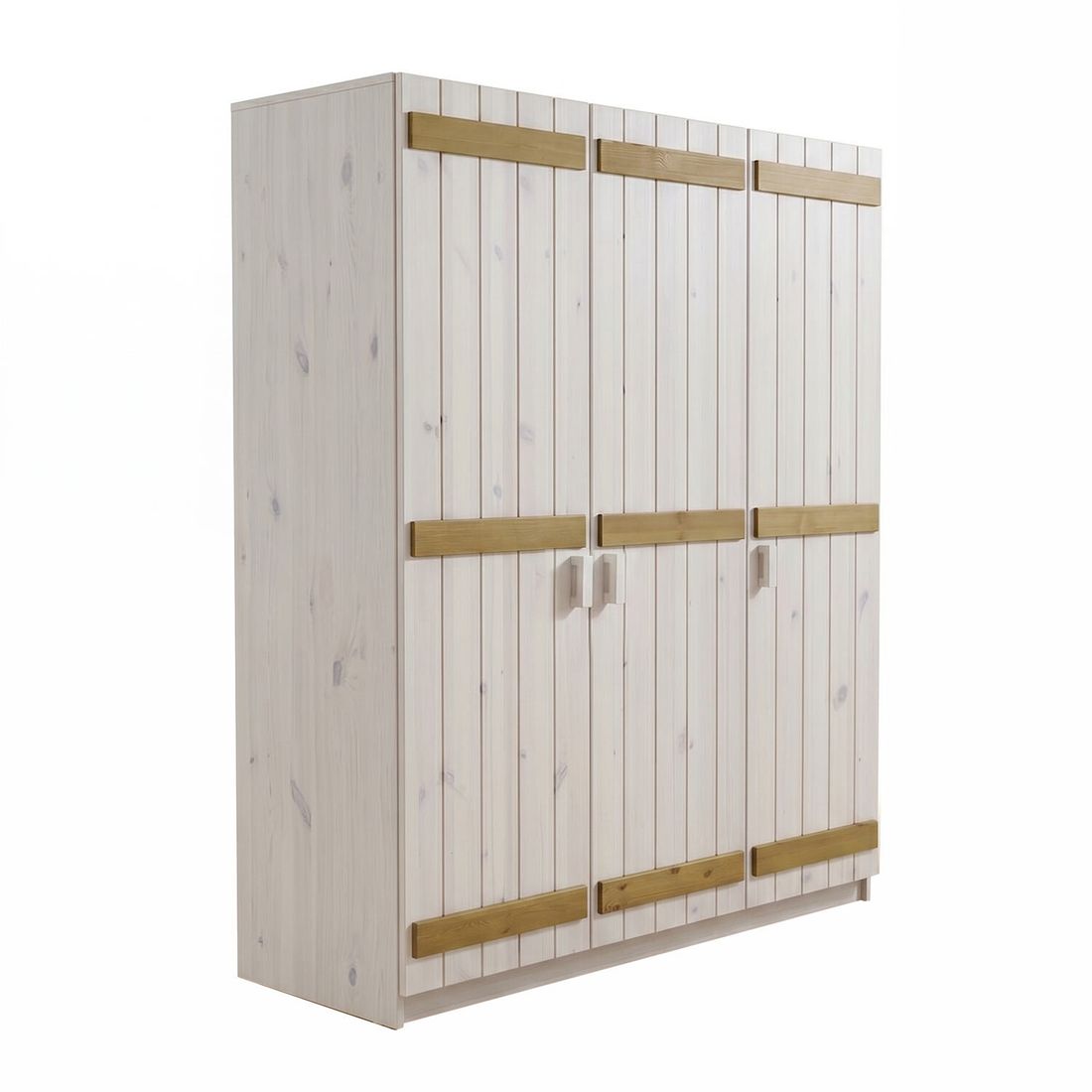 Drehtüren-Kleiderschrank Kids Paradise Kiefer Massivholz H 194cm