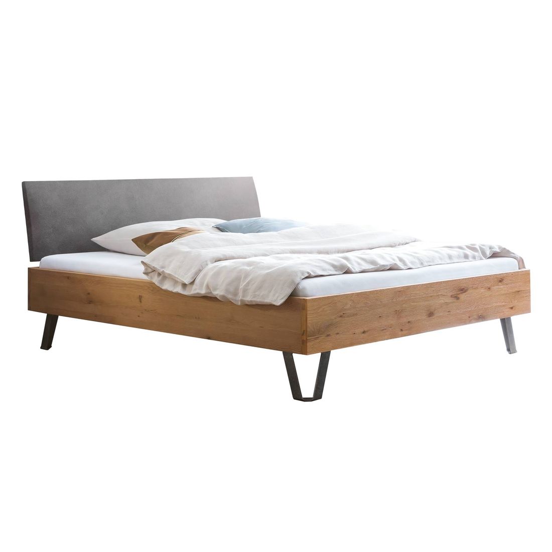 Bett Veyra Wildeiche Massivholz