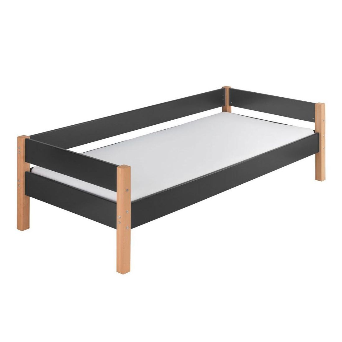 Bett Kids Nordic Buche teilmassiv mit Lattenrost