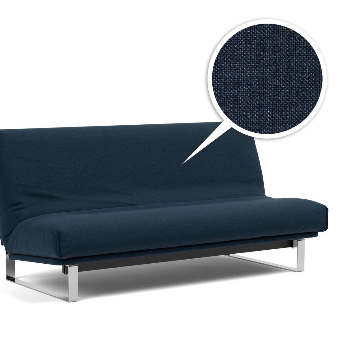 Schlafsofa Koshai Webstoff/Cord mit Lattenrost und Aufbewahrungstuch