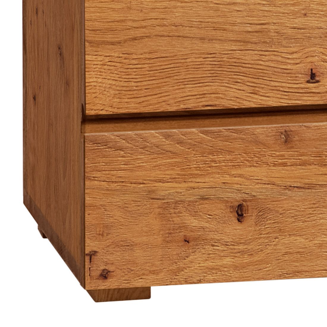 Nachttisch Bayamo Wildeiche Massivholz H 38cm