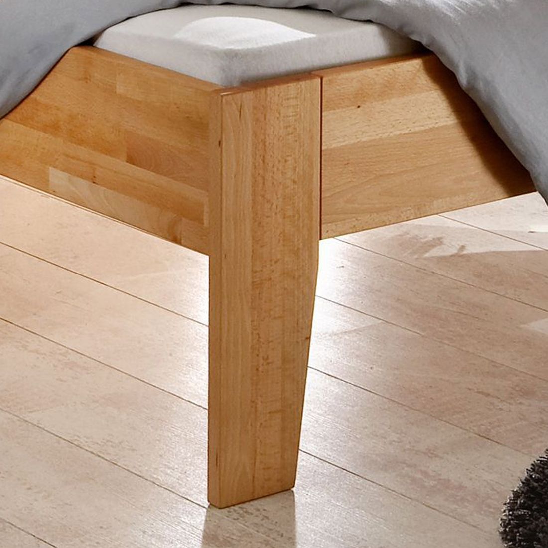 Bett Tessin Komfort Kernbuche Massivholz