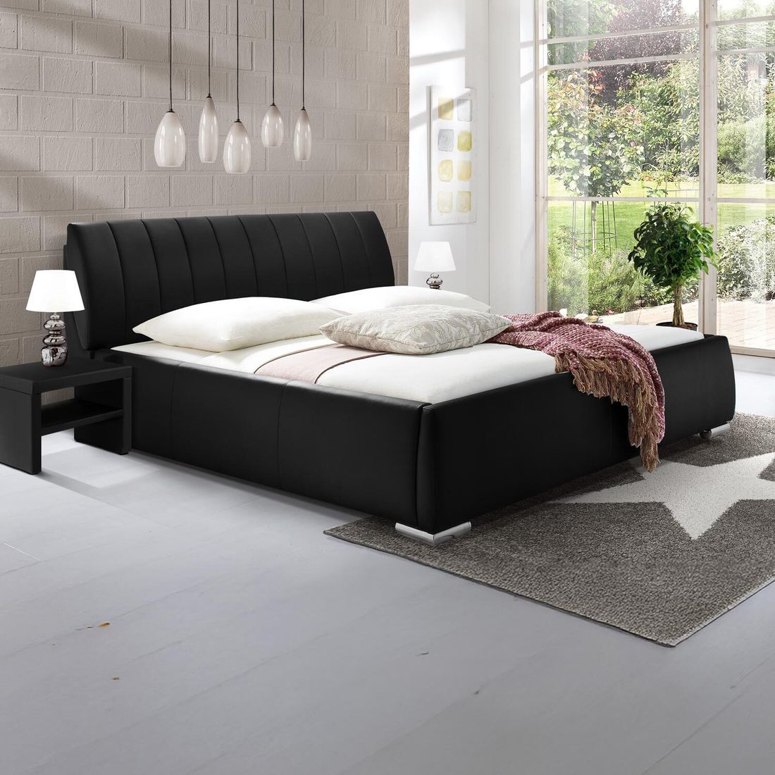 Polsterbett Lewdown Komfort mit Bettkasten und Lattenrost