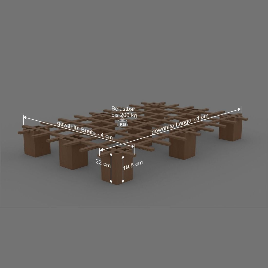 Tojo Bett System Buche Massivholz