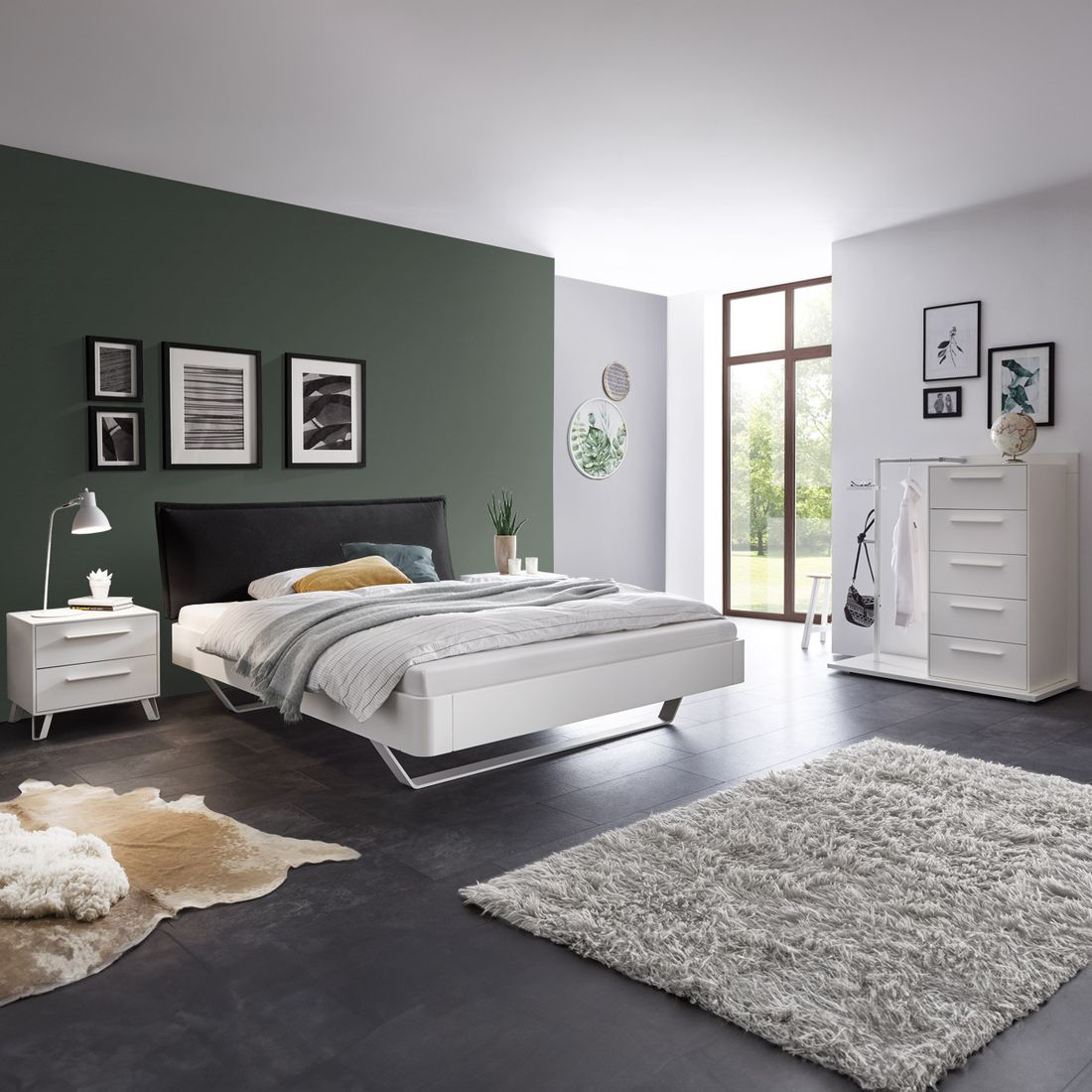 Bett Cilona Buche Massivholz