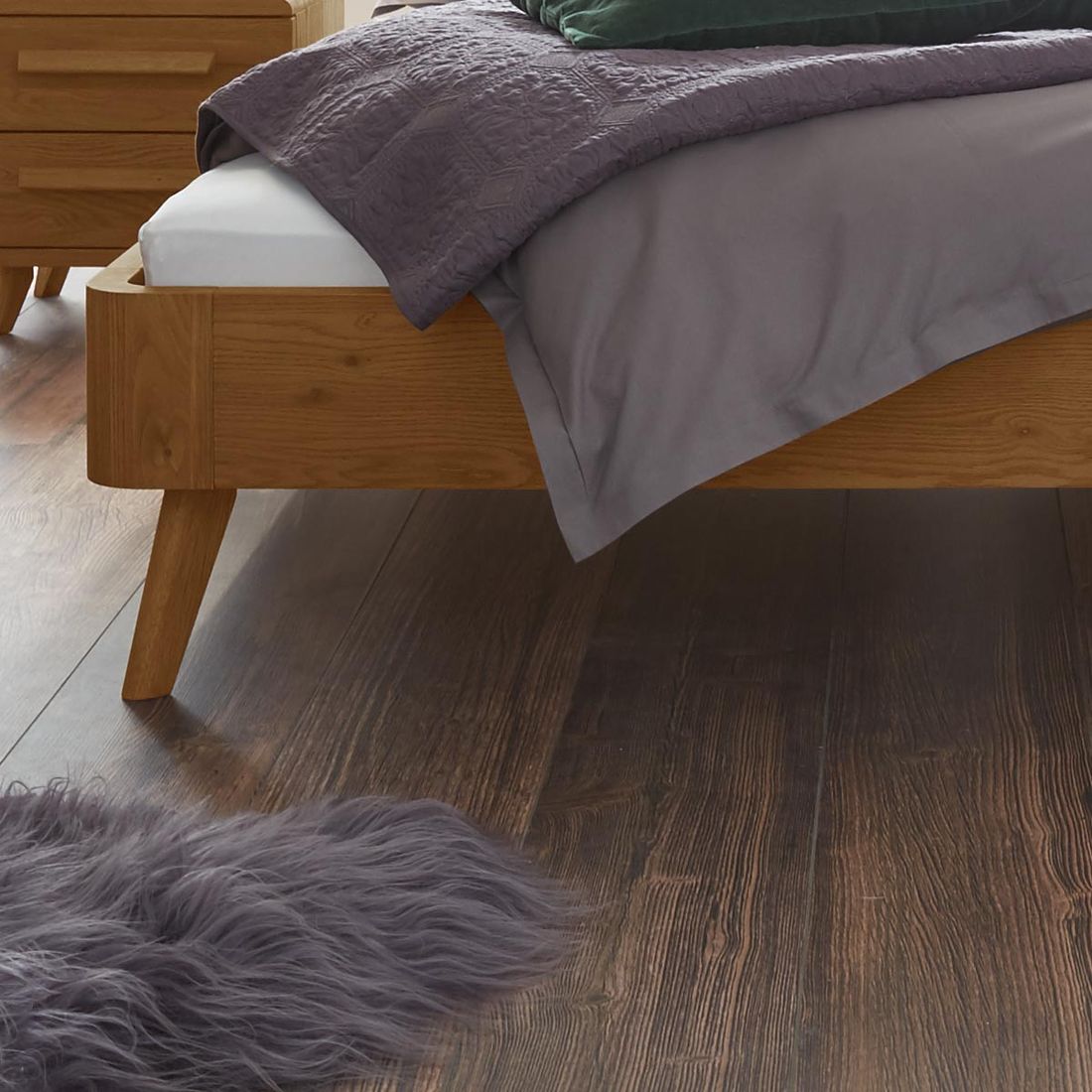Bett Santa Rosa Eiche Massivholz