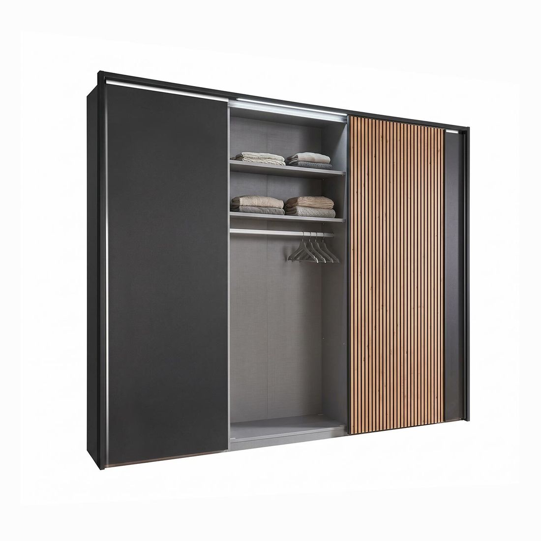 Schwebetüren-Kleiderschrank Yamen