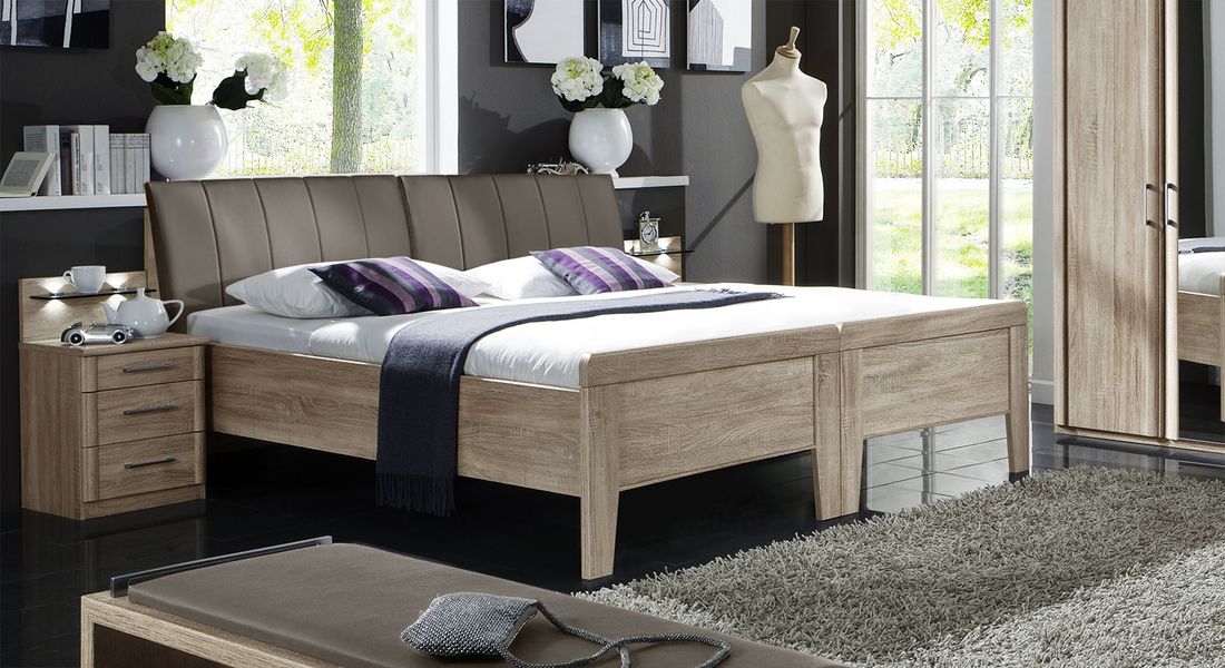 Bett Runcorn Komfort Eiche Dekor