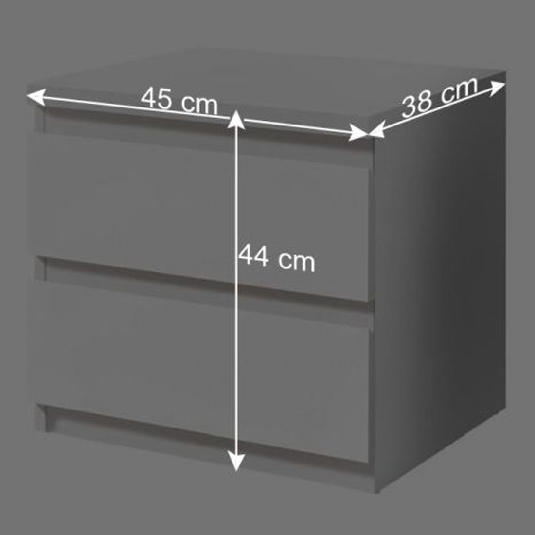 Nachttisch Haina H 44cm