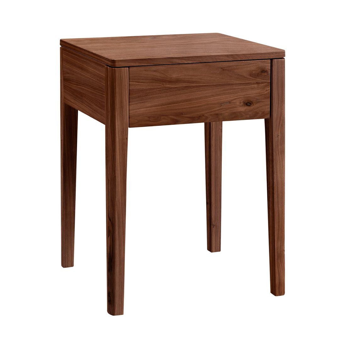 Nachttisch Denar Nussbaum Massivholz H 58cm