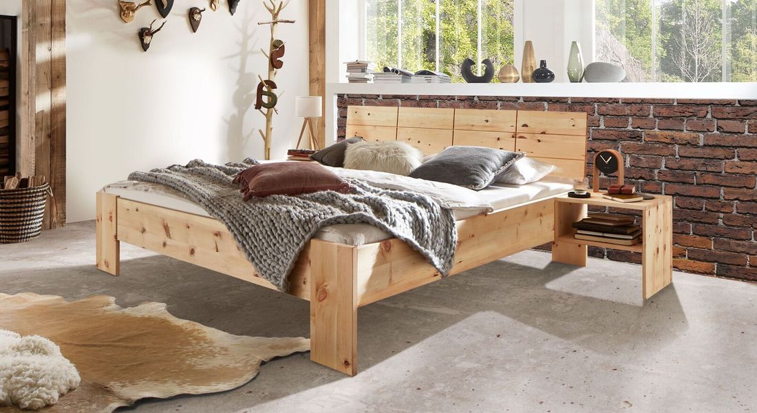 Bett Nudo Komfort Zirbe Massivholz