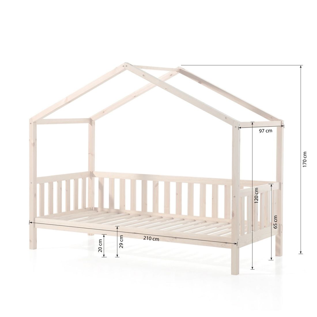 Hausbett Casita Kiefer Massivholz