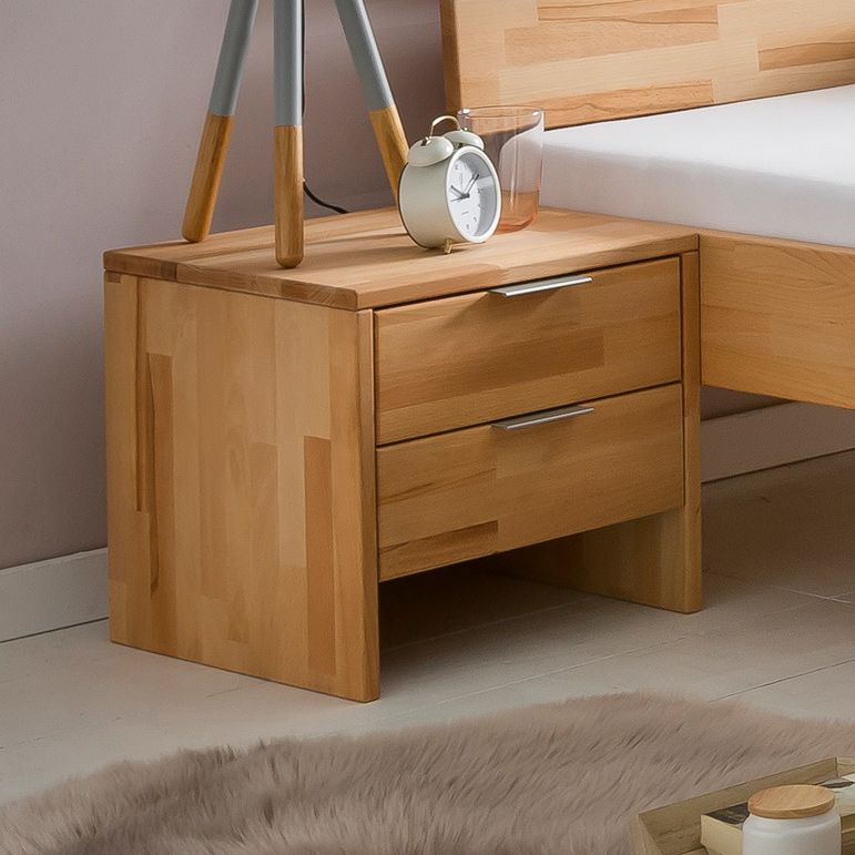 Nachttisch Tonia Kernbuche Massivholz H 40cm