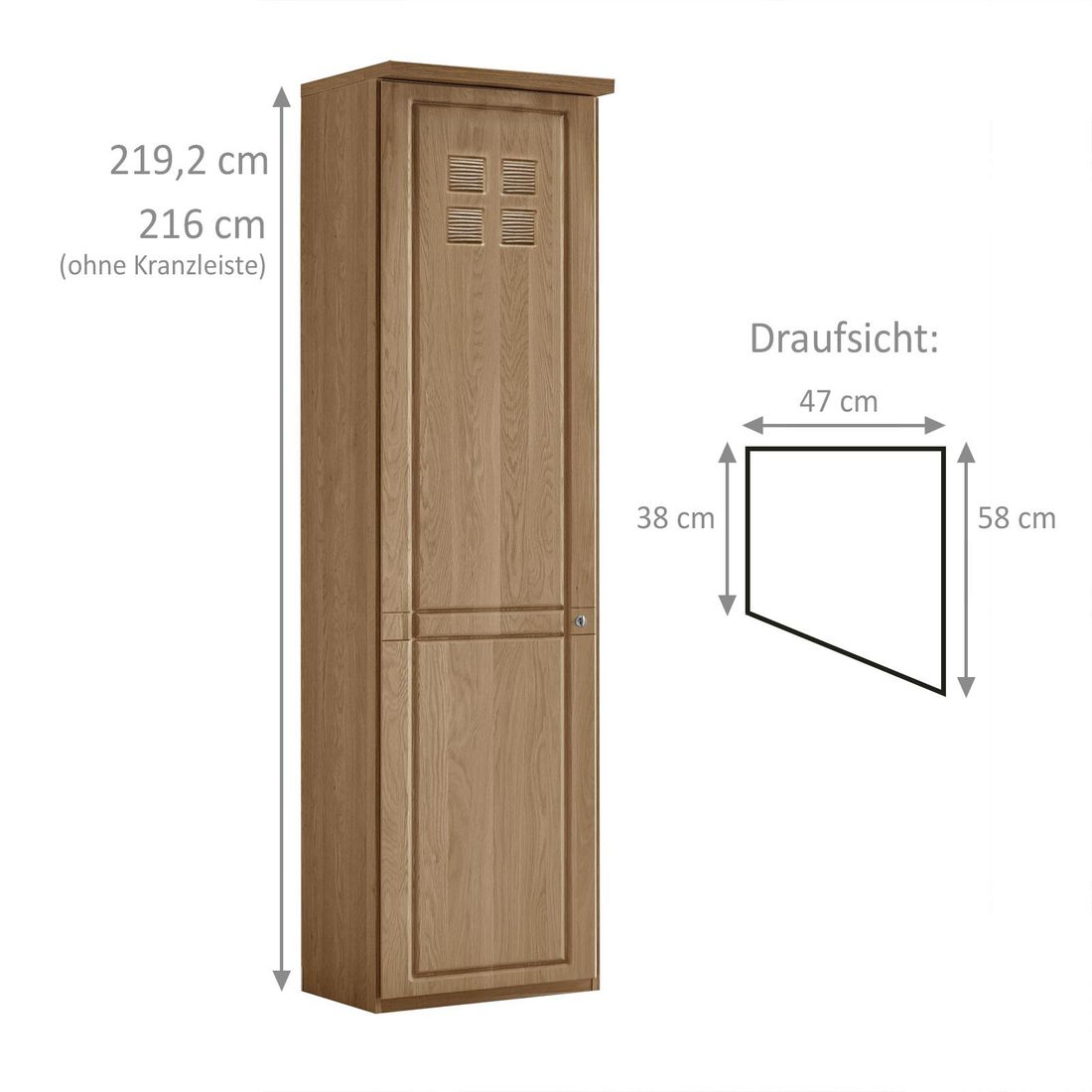 Kleiderschrank-Abschlusselement Bloomfield