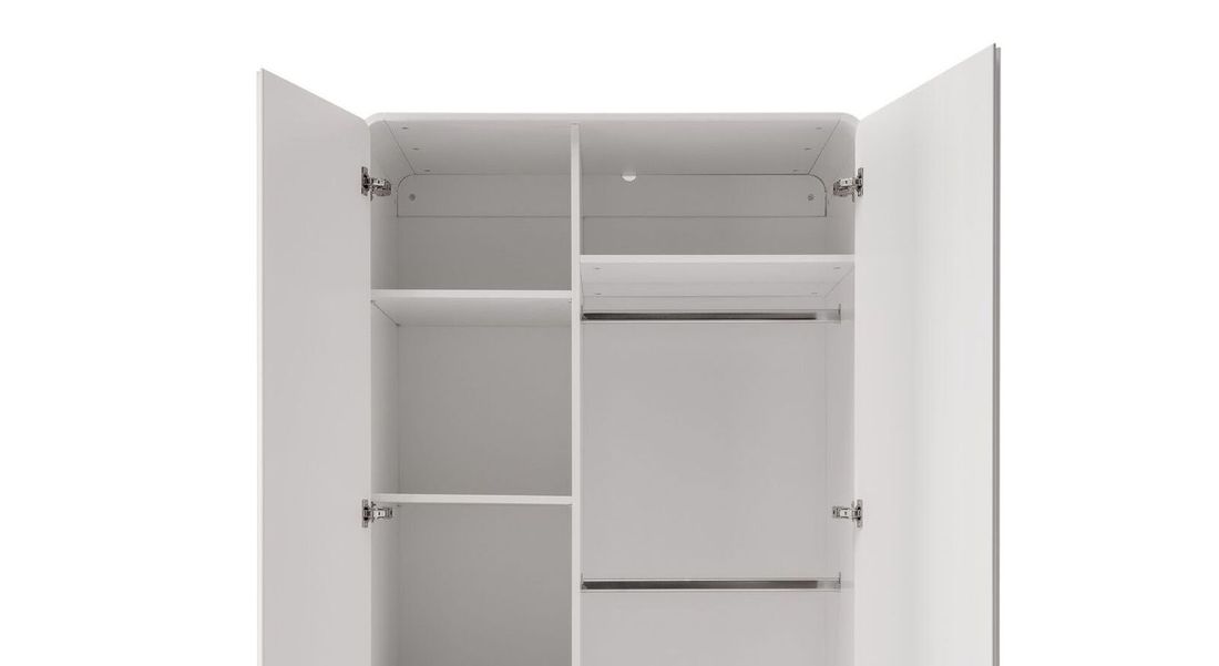 Drehtüren-Kleiderschrank Kids Arctic mit Schubladen