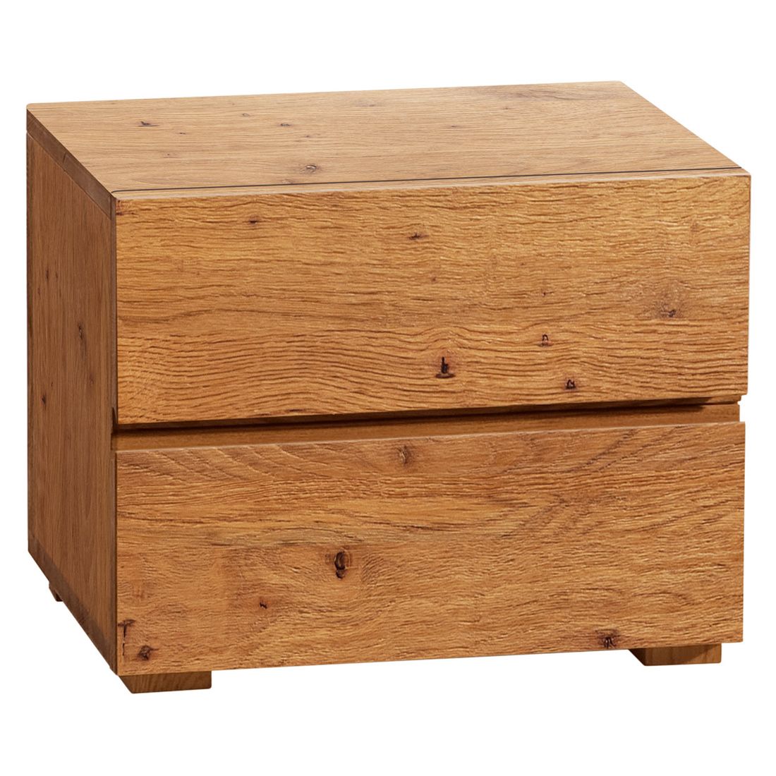 Nachttisch Bayamo Wildeiche Massivholz H 38cm