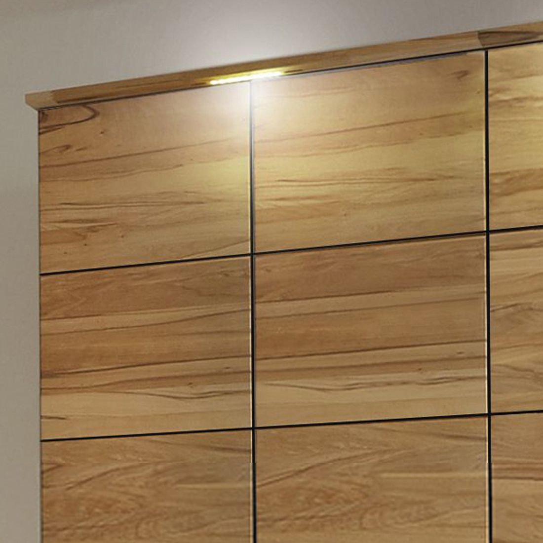 Drehtüren-Kleiderschrank Karan Kernbuche Massivholz