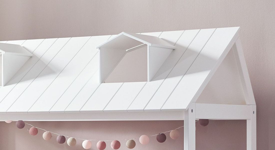 LIFETIME Hausbett Ferienhaus Kiefer Massivholz mit Lattenrost