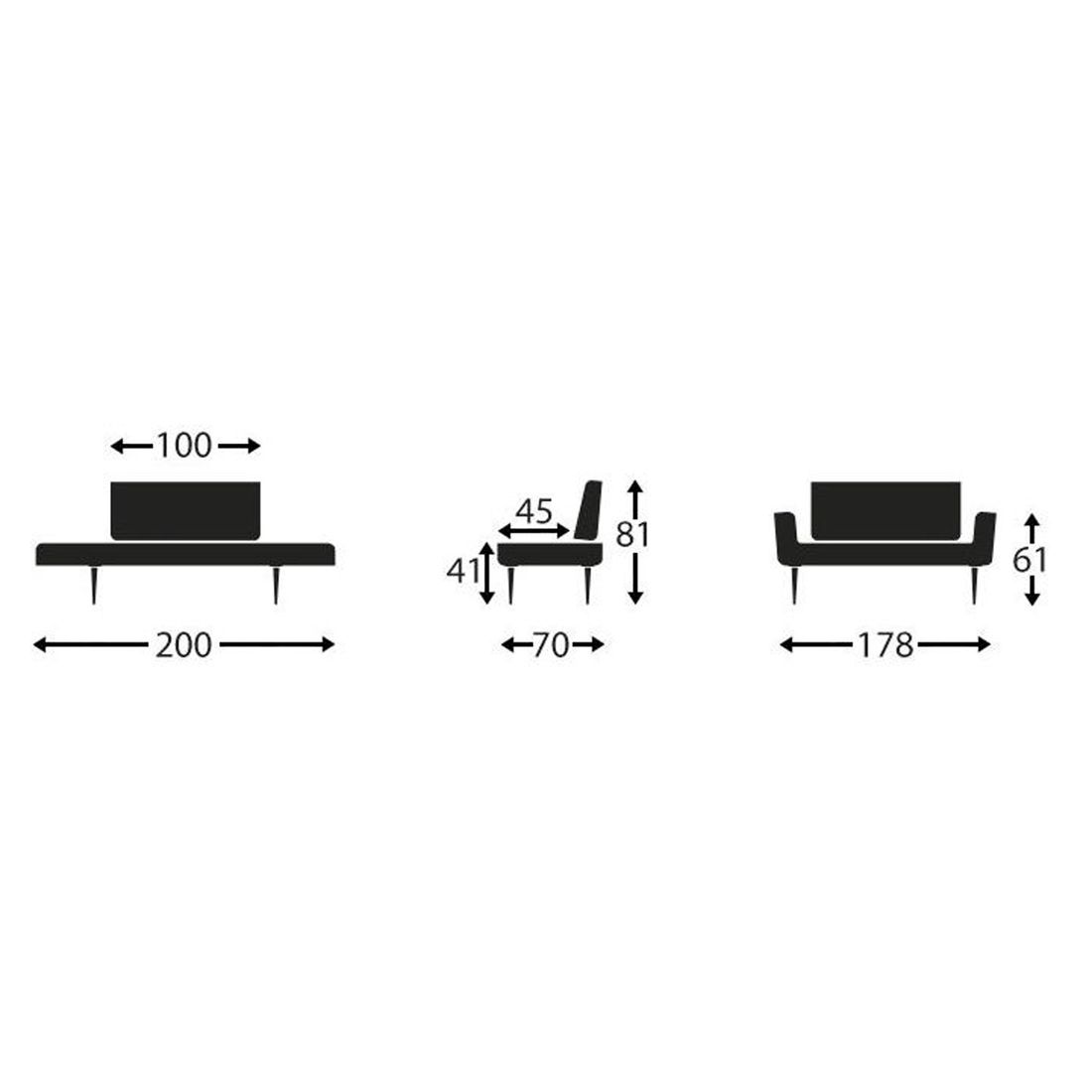 Schlafsofa Lescott Webstoff/Cord/Bouclé