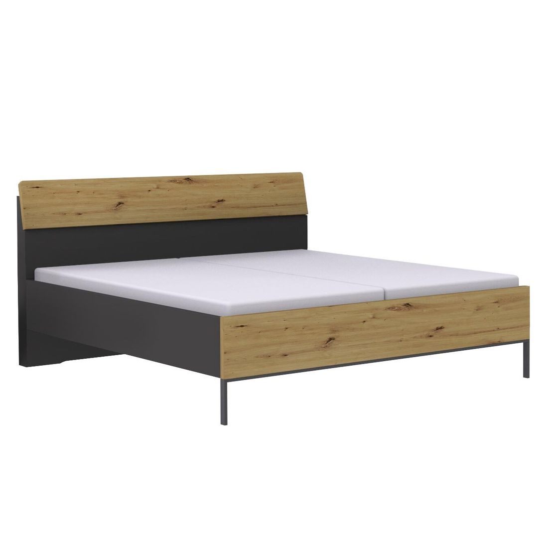 Bett Marcelino Eiche Dekor