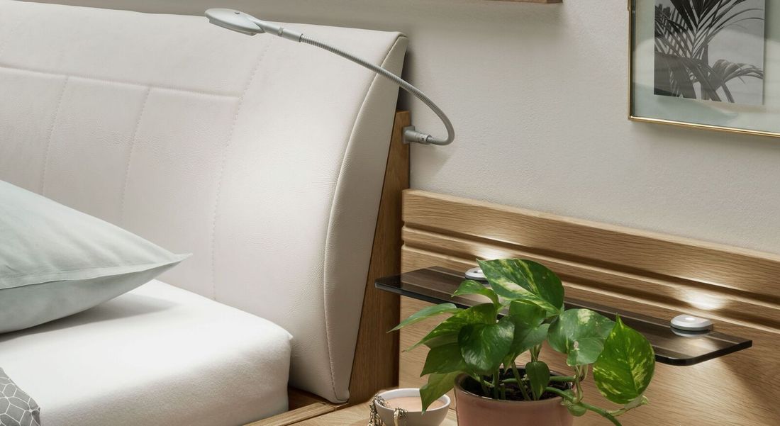 Doppelbett Ayla Komfort Eiche Dekor