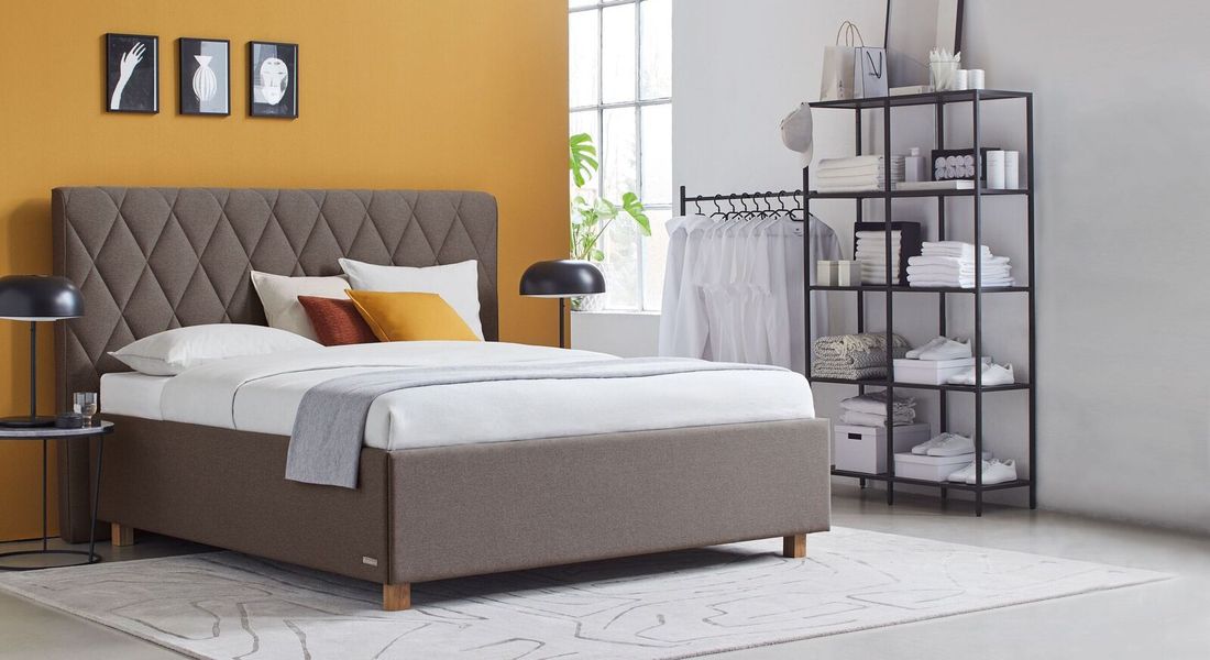 SCHLARAFFIA Polsterbett Marylin Komfort Microvelours/Webstoff mit Bettkasten und Lattenrost