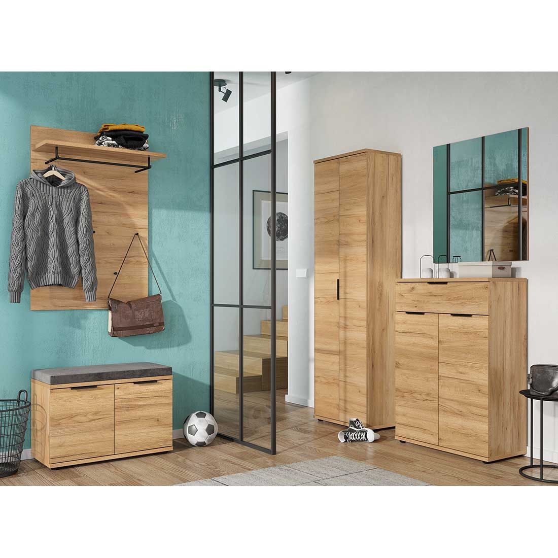Germania Fremont Garderobenschrank 59x34x199cm