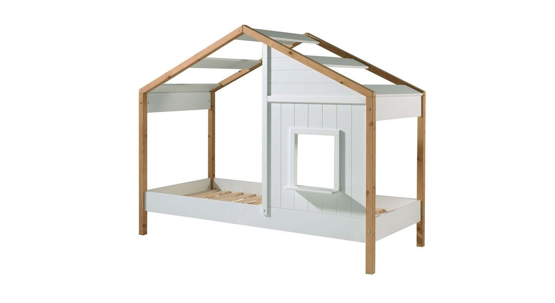 Hausbett Townhouse Kiefer Massivholz mit Lattenrost