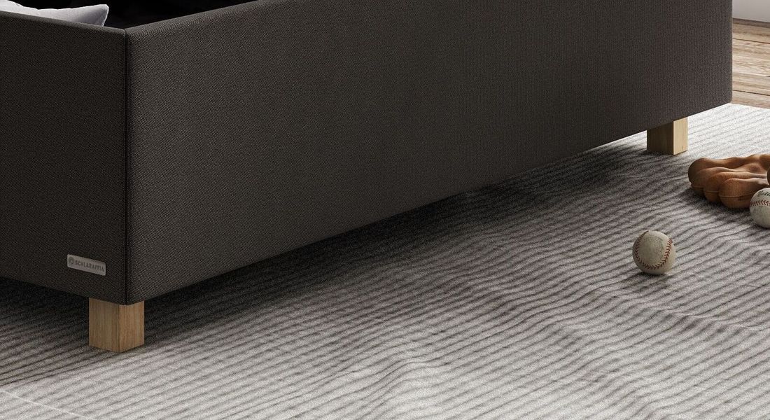 SCHLARAFFIA Polsterbett Verdi Komfort Microvelours/Webstoff mit Bettkasten und Lattenrost