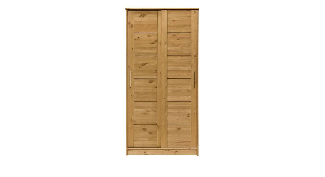 Schiebetüren-Kleiderschrank Kids Paradise Kiefer Massivholz