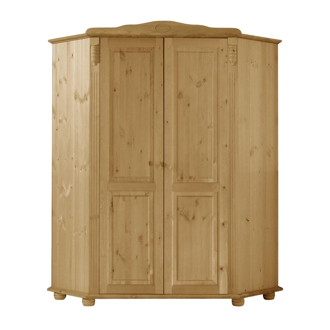 Eck-Kleiderschrank Countryside Kiefer Massivholz
