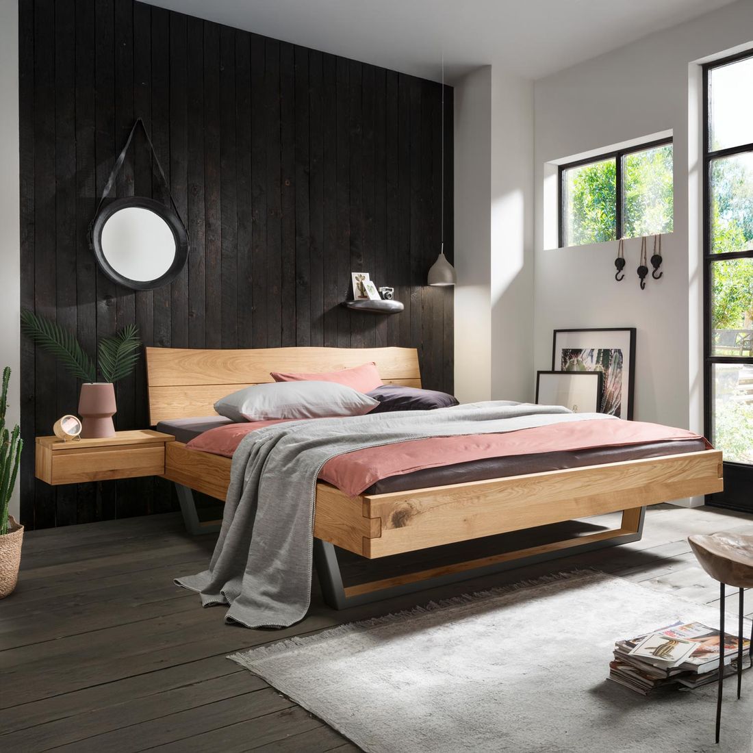 Bett Fillin Komfort Wildeiche Massivholz