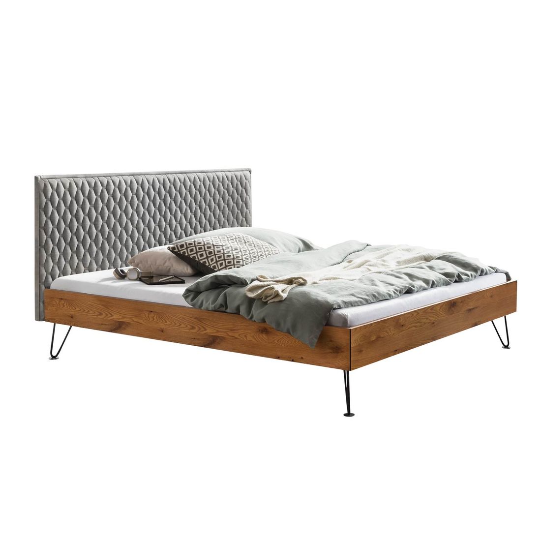 Bett Oresta Wildeiche Massivholz