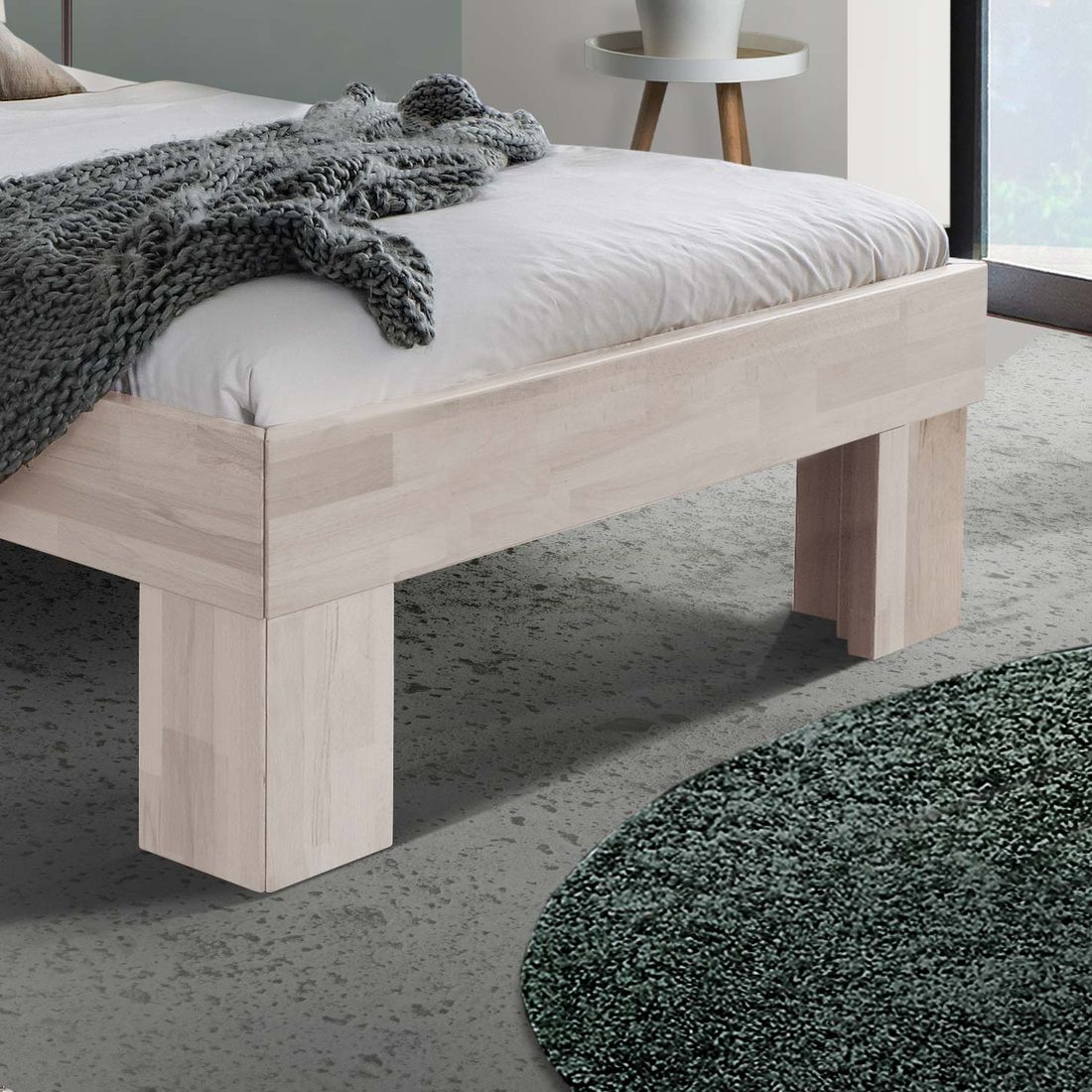 Bett Lucca Komfort Buche Massivholz