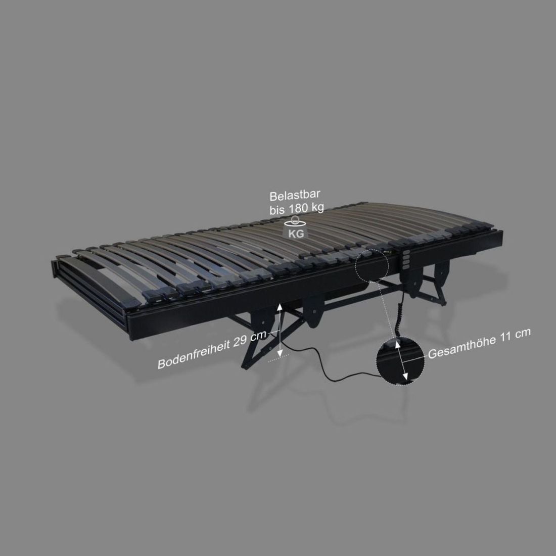 orthowell Lattenrost liftflex elektrisch verstellbar