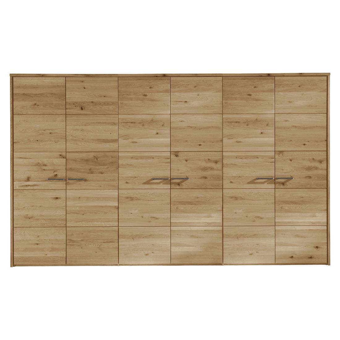 Drehtüren-Kleiderschrank Kärnten Wildeiche Massivholz