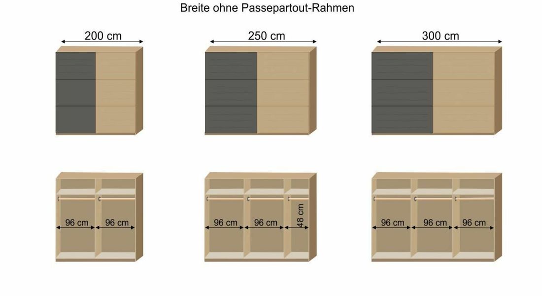 Schwebetüren-Kleiderschrank Mancos