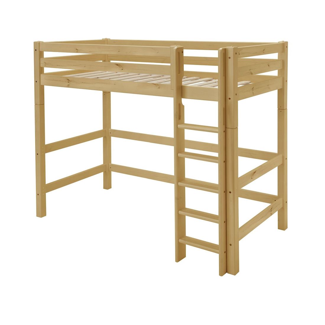 Maxi-Hochbett Kids Paradise Kiefer Massivholz mit Lattenrost