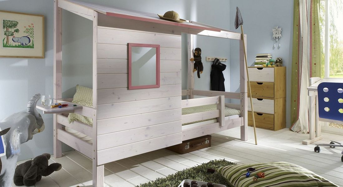 Abenteuerbett Kids Paradise Kiefer Massivholz mit Lattenrost