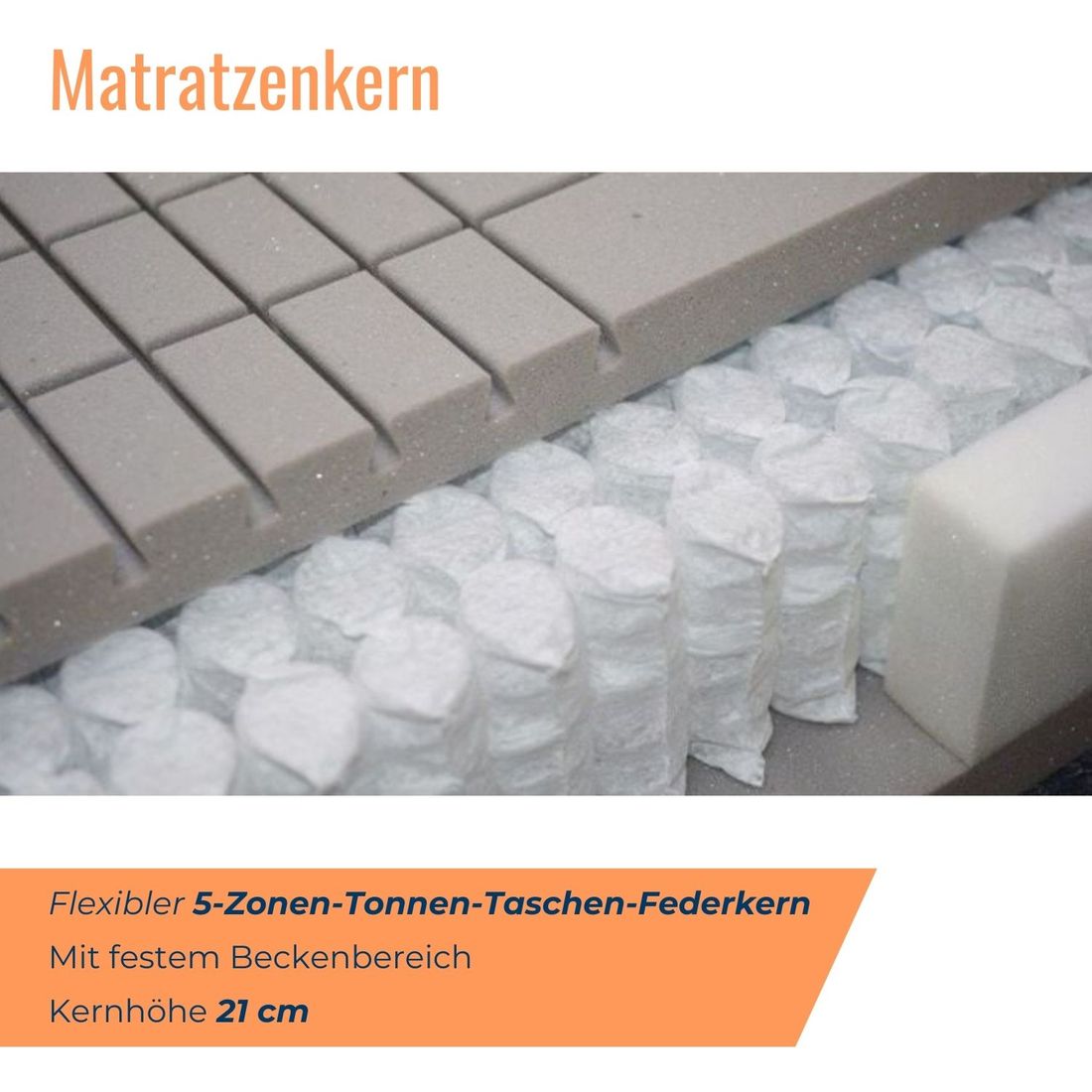 Taschenfederkern-Matratze orthowell 500 XXL