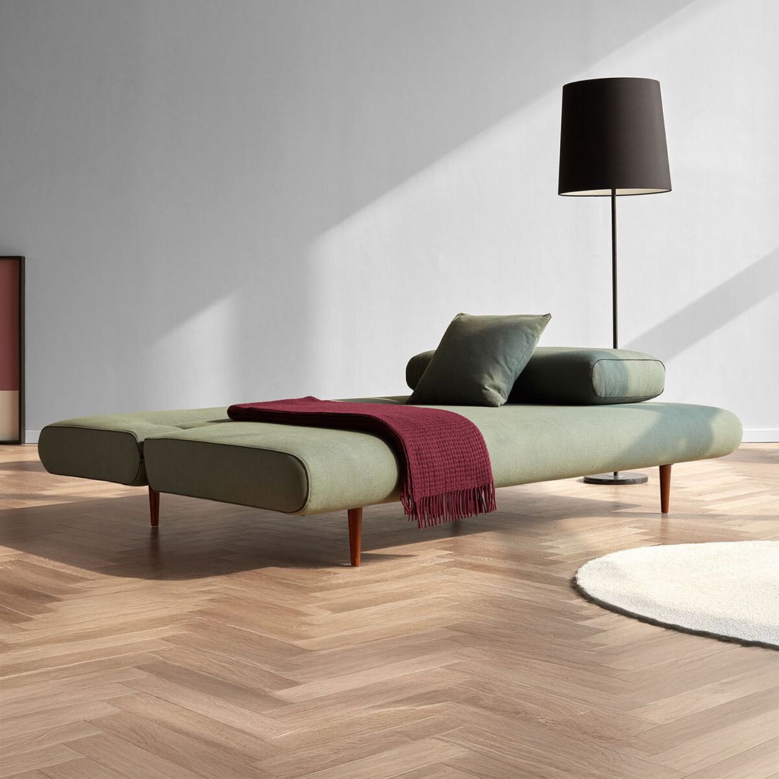 Schlafsofa Chalia Webstoff 200x121x74 cm