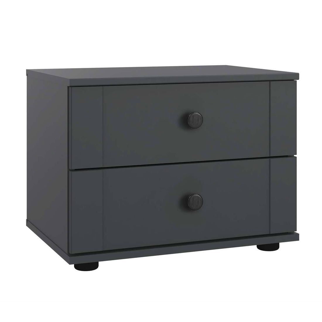 Nachttisch Eliro Graphit Dekor H 40 cm