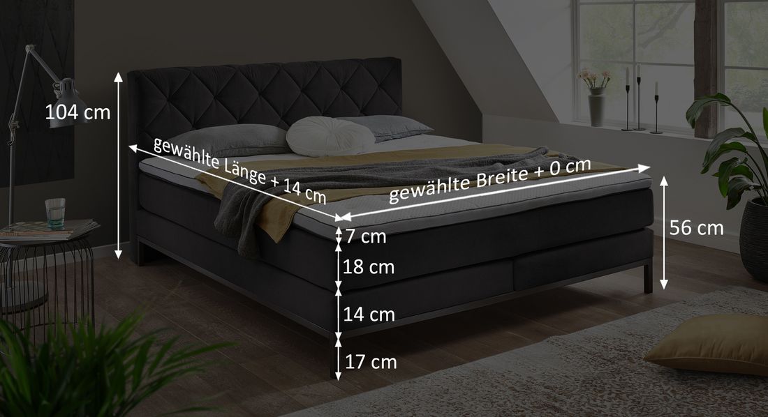 Boxspringbett Junis
