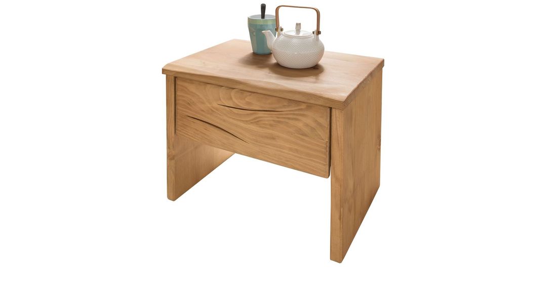 HOMELIV. Nachttisch Cuamba Fichte Massivholz H 42cm