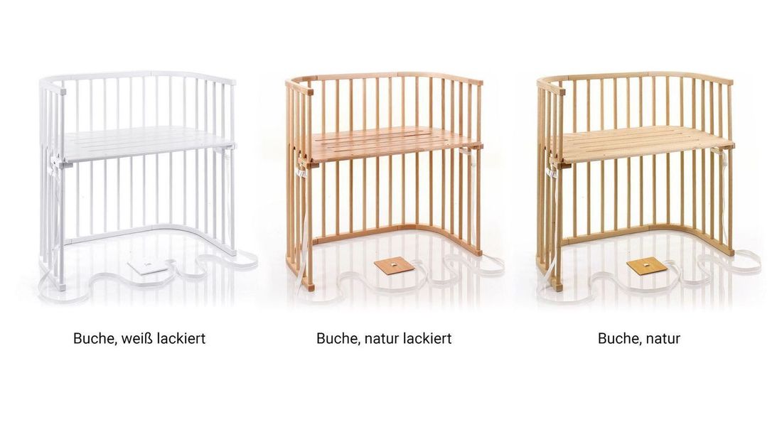 babybay Beistellbett Boxspring Buche Massivholz