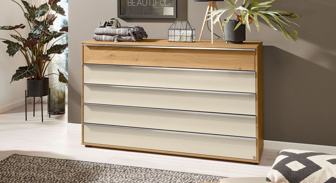 Musterring Sideboard Savona 2.0 Eiche teilmassiv mit Schubladen