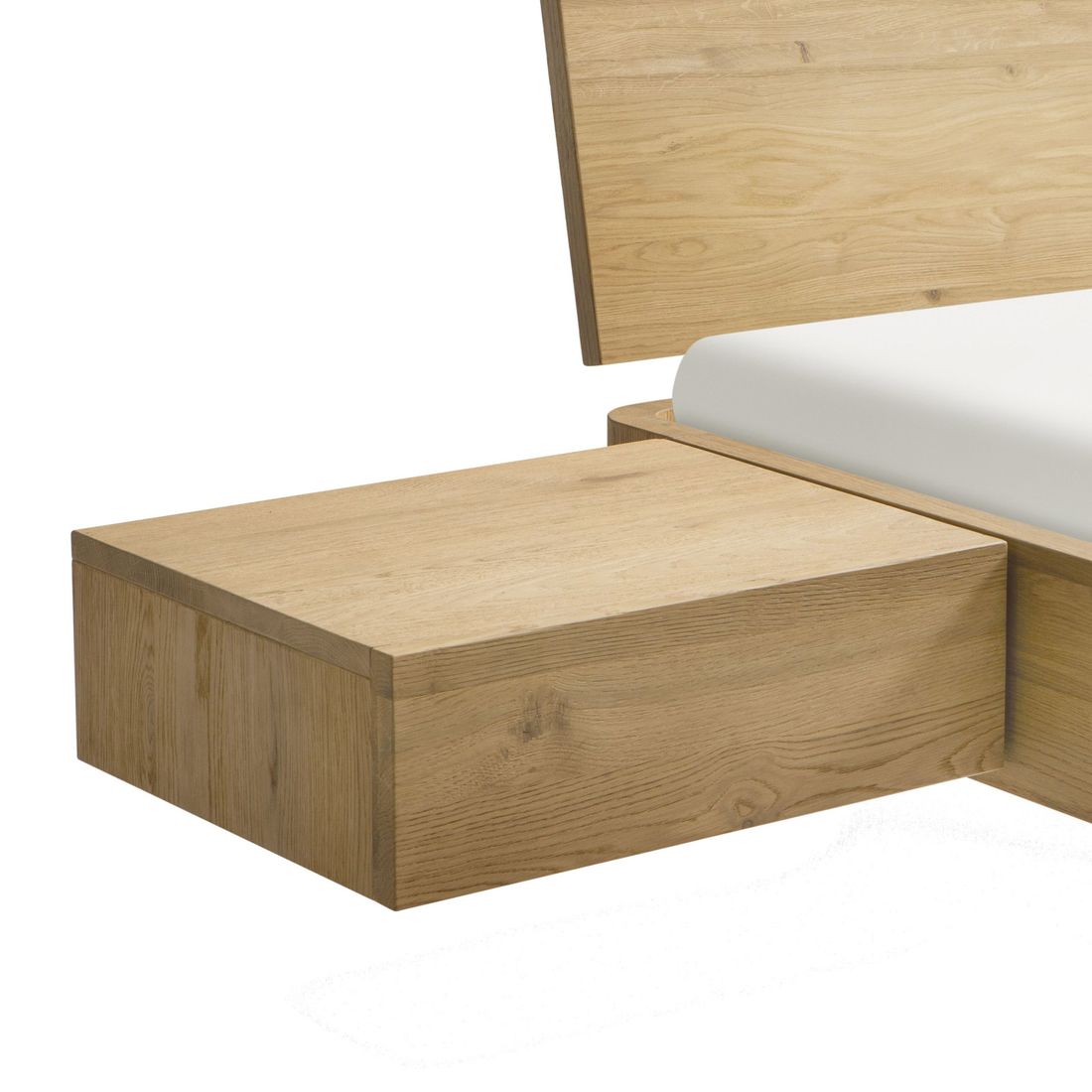 Schwebenachttisch Ubaldo Wildeiche Massivholz